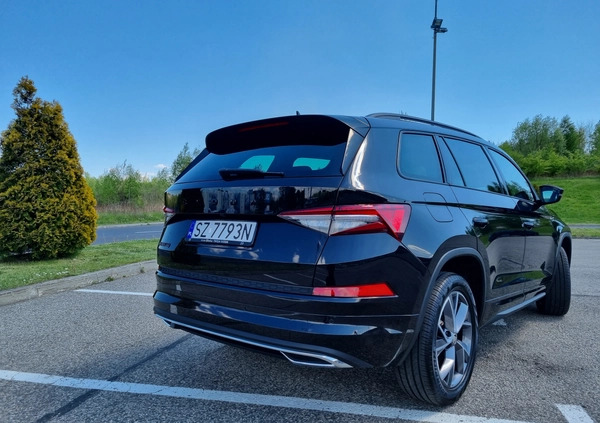 Skoda Kodiaq cena 142300 przebieg: 38000, rok produkcji 2021 z Gliwice małe 379